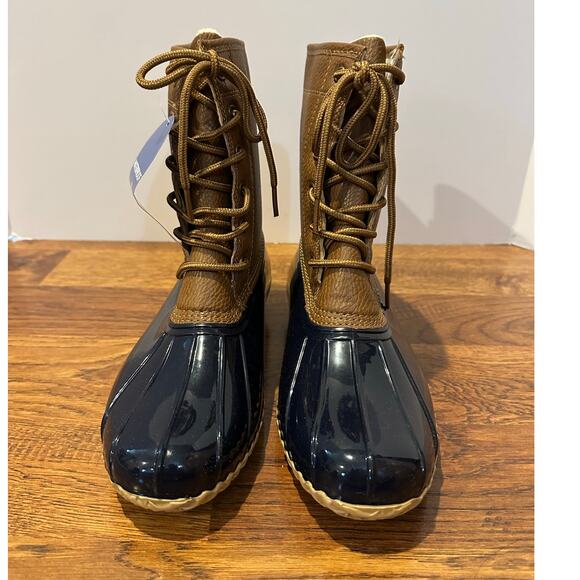 JBU by Jambu Women's Maplewood Duck Boots Blue/Brown Size 9 NWOB Waterproof - Picture 3 of 10